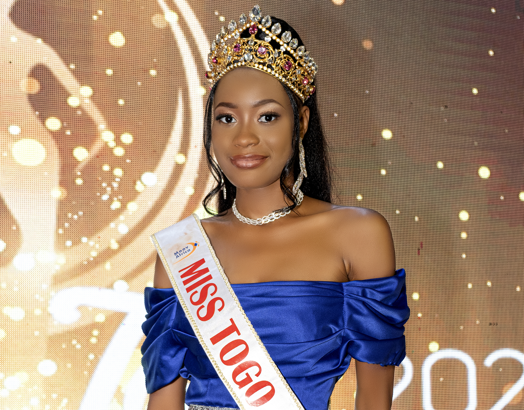 TOGO-CULTURE/ Mlle Chimène A. Ekui  Moladja (étudiante de 23 ans) a été élue Miss Togo 2023, le 10 décembre 2022 à Lomé
